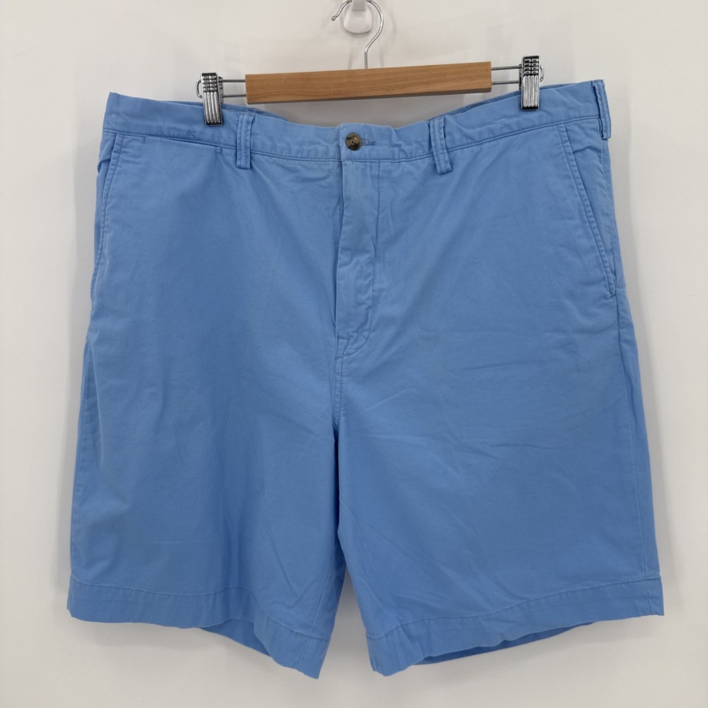 Polo Ralph Lauren Men's Pony Blue 9" Chino Shorts Size 40 Preppy Beachy